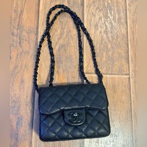 Classic Mini Flap Bag Leather Spring/Summer crossbody mini